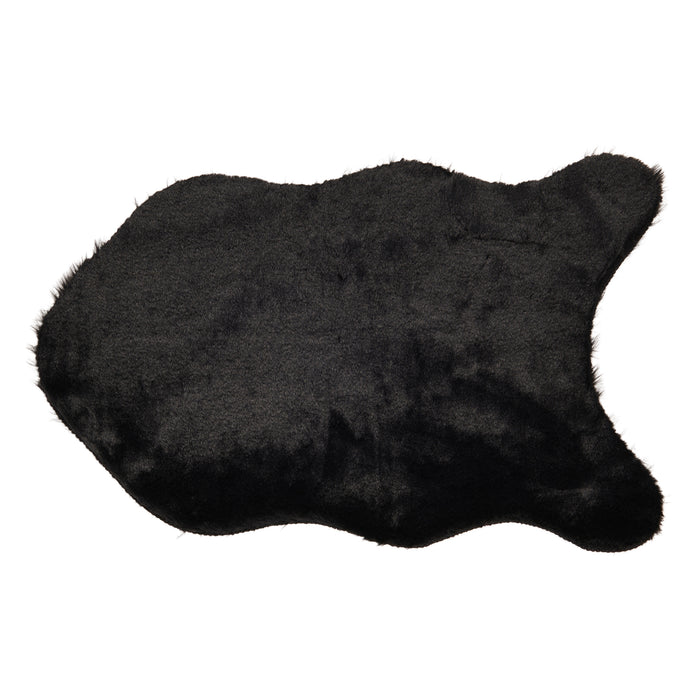 Tapis en similifourrure de lapin de couleur unie, 20 po x 31 po