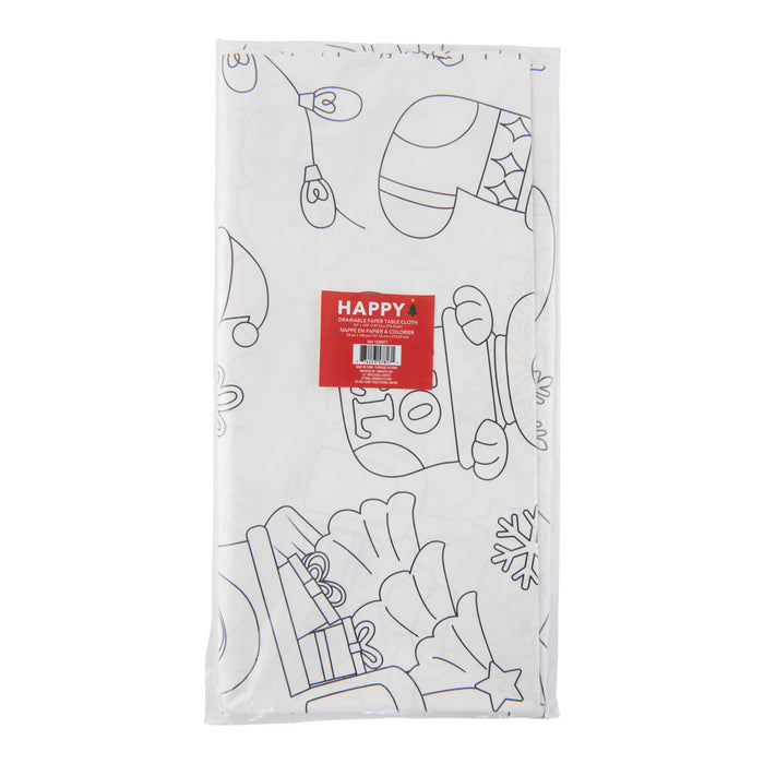 Drawable Paper Table Cloth, 54-in x 108-in.