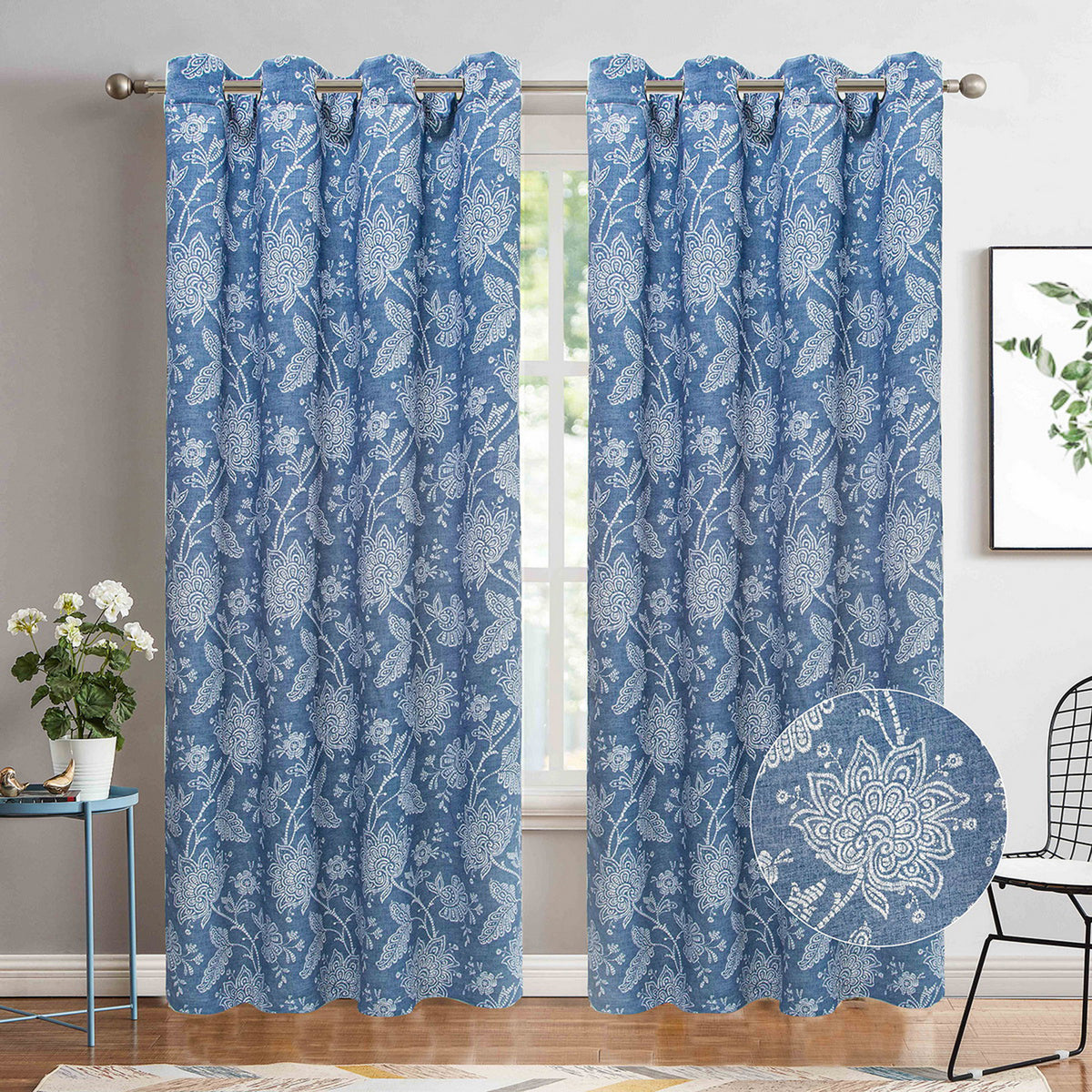 Printed Room Darkening Curtain with Grommets, 52-in x 84-in. – Giant Tiger