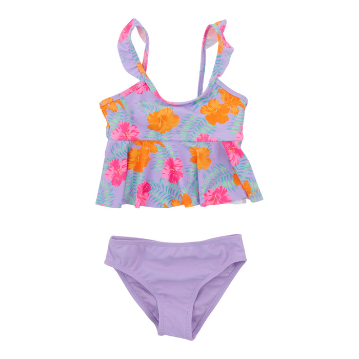 MONKEY BARS Toddler Girls' Printed Ruffle Swimsuit