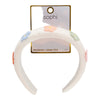Get Ready Headband, White Floral