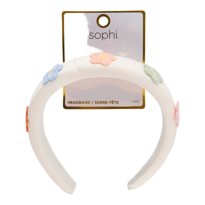 Get Ready Headband, White Floral
