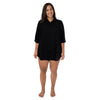 ACX Active Women's Plus Button-Up Cover-Up Shirt