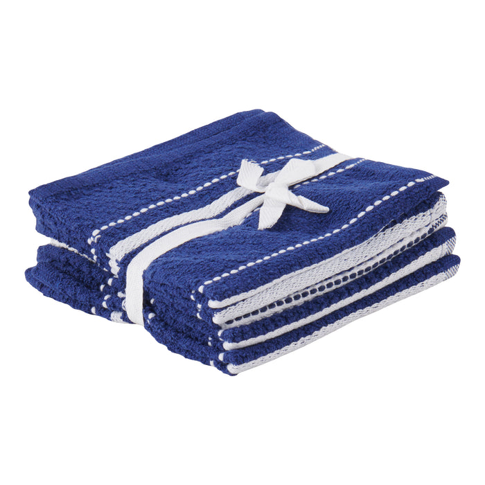 Ensemble de linges à vaisselle en tissu éponge en coton, 12 po x 12 po
