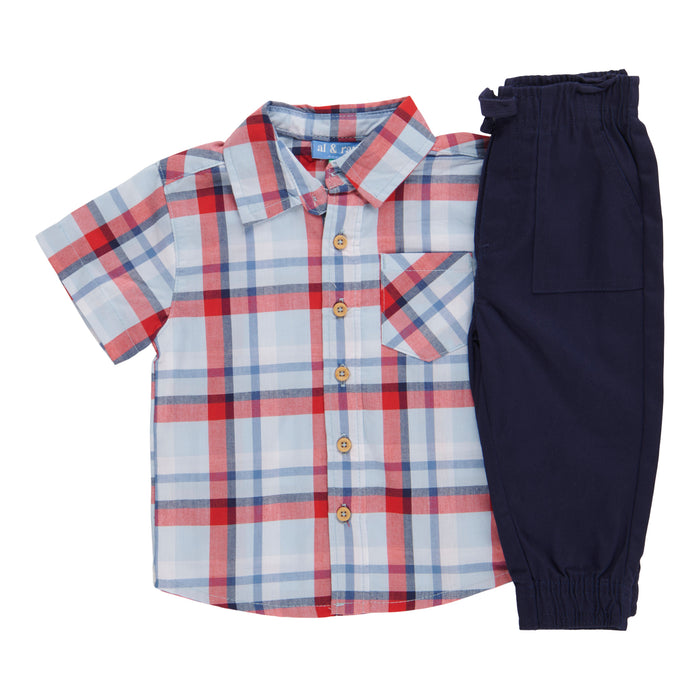 Ensemble t-shirt et pantalon pour bébés garçons - 2 pièces, 12 à 24 mois