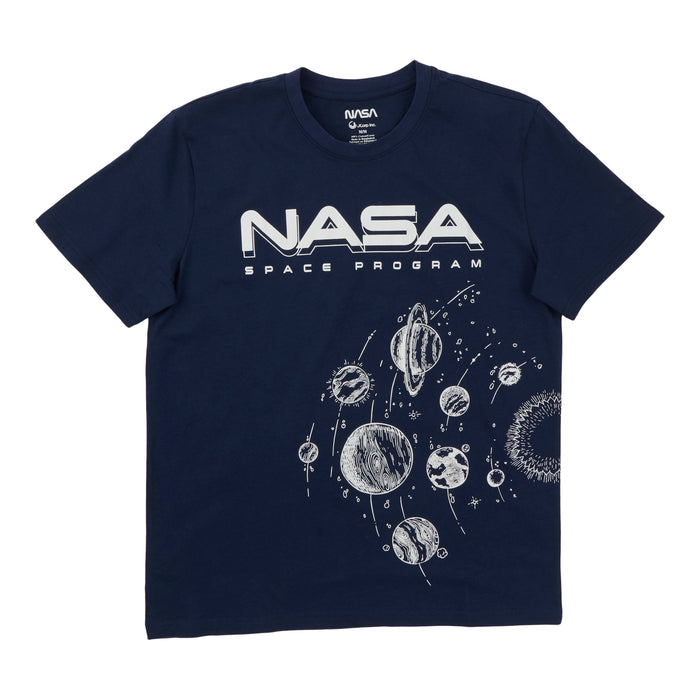 T-shirt à manches courtes sous licence NASA pour hommes