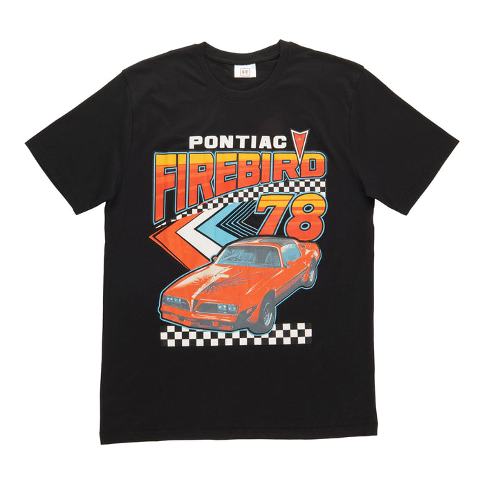 T-shirt à manches courtes sous licence à imprimé de voiture rétro pour hommes