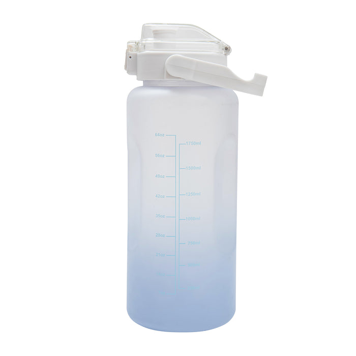 Time Of Day Bottle, Blue, 64-oz