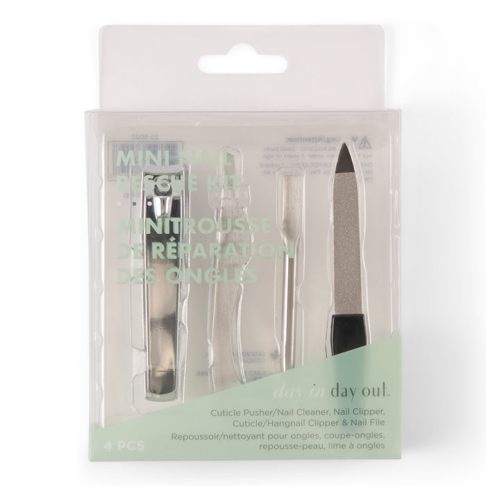 Mini-ensemble de secours pour les ongles, 4 pièces