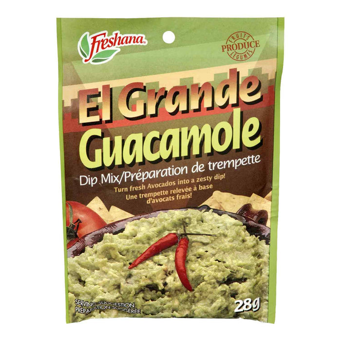 Freshana Préparation de Trempette El Grande Guacamole 28 g