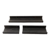 Tablettes flottantes Giant Value, noires, ens. de 3