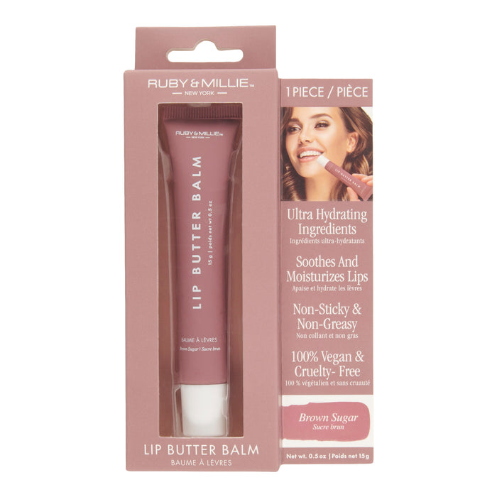 Ruby & Millie Lip Butter Balm, Brown Sugar