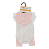 Ensemble avec cache-couche de fantaisie MONKEY BARS pour bébés filles - 3 pièces, 0 à 9 mois