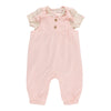 Ensemble avec salopette Vive l'arc-en-ciel MONKEY BARS pour bébés filles - 2 pièces, 0 à 9 mois