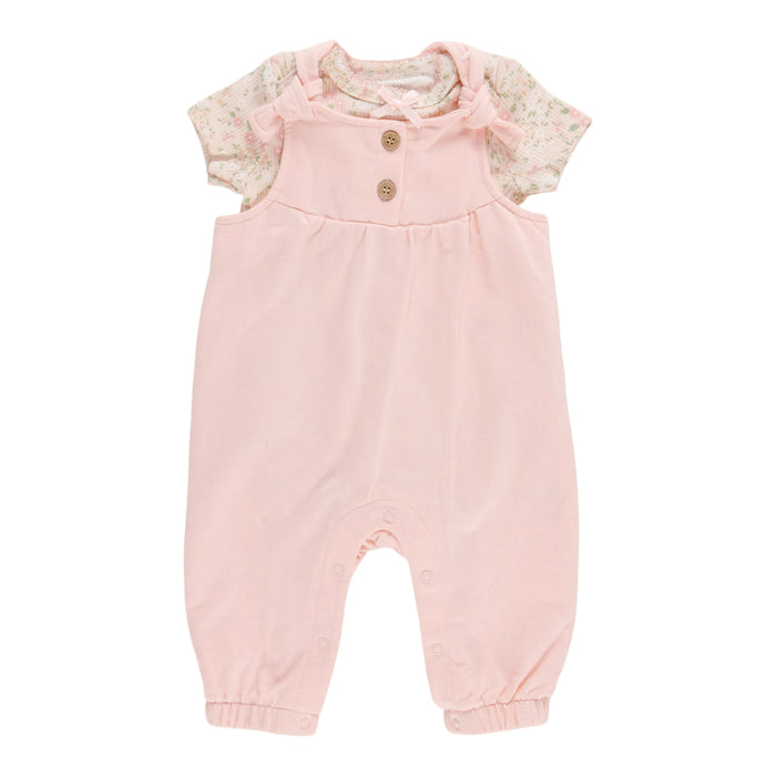 Ensemble avec salopette Vive l'arc-en-ciel MONKEY BARS pour bébés filles - 2 pièces, 0 à 9 mois