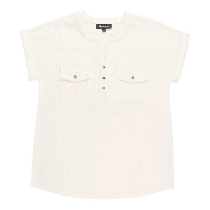 lily morgan Women's Top with Front Pockets
