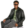 Mountain Ridge Men's Faux Leather Bomber Jacket