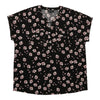 lily morgan Women's Plus Printed Top with Front Pockets