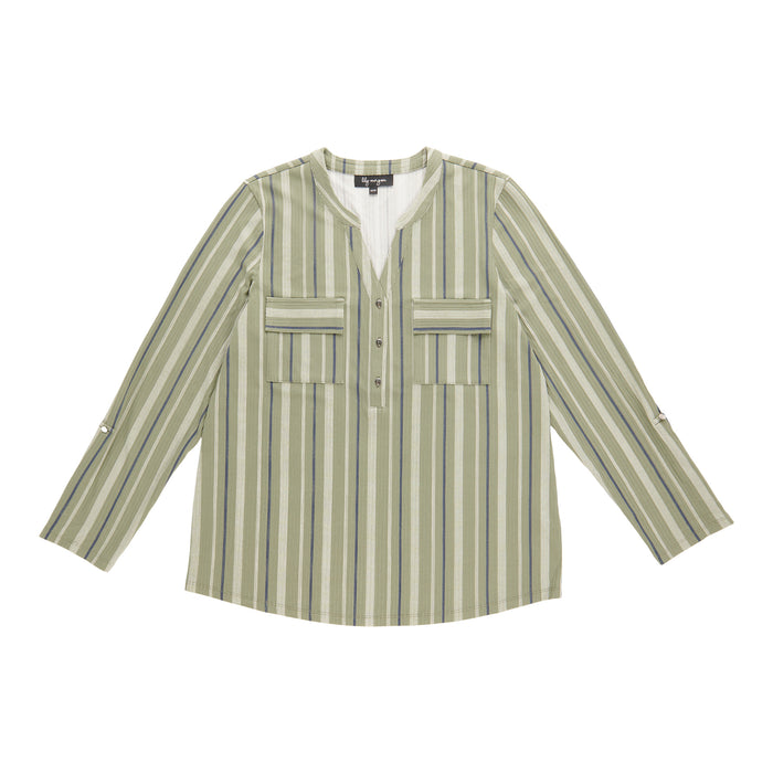 lily morgan Women's Mandarin Collar Top