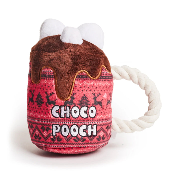 Hot Chocolate with Rope Dog Toy, 5-in