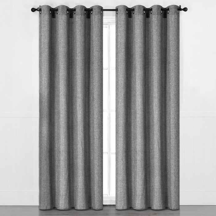 Rideaux d’aspect lin avec œillets, assortiment, emb. de 2, 54 po x 84 po