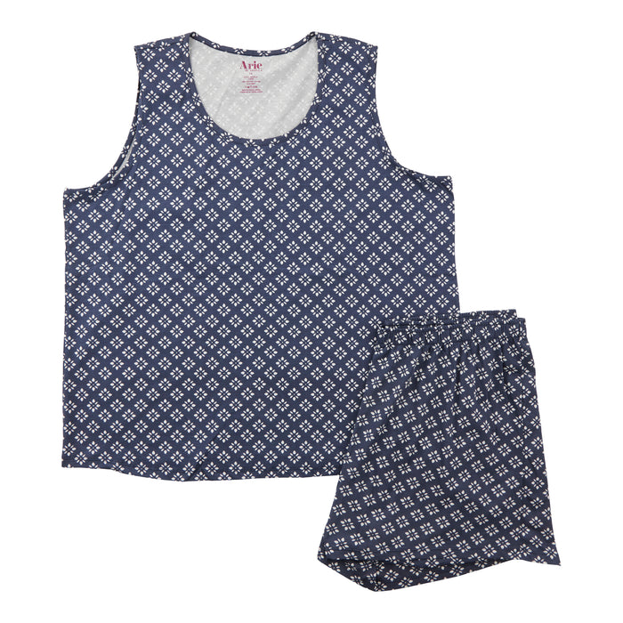 Women's Plus Knit PJ Boxer Set, 2-Piece