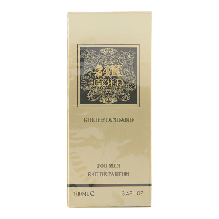 Eau de parfum 24K Gold pour hommes, 100 ml