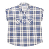 mySTYLE Women's Plus Short Sleeve Plaid Knit Top