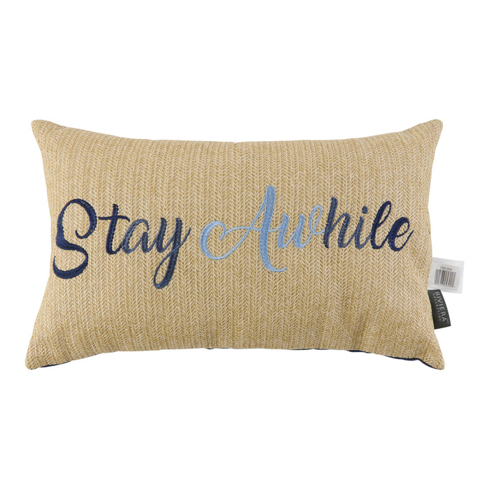 Outdoor Jute Cushion, 12-in x 20-in.