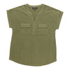 lily morgan Women's Top with Front Zipper