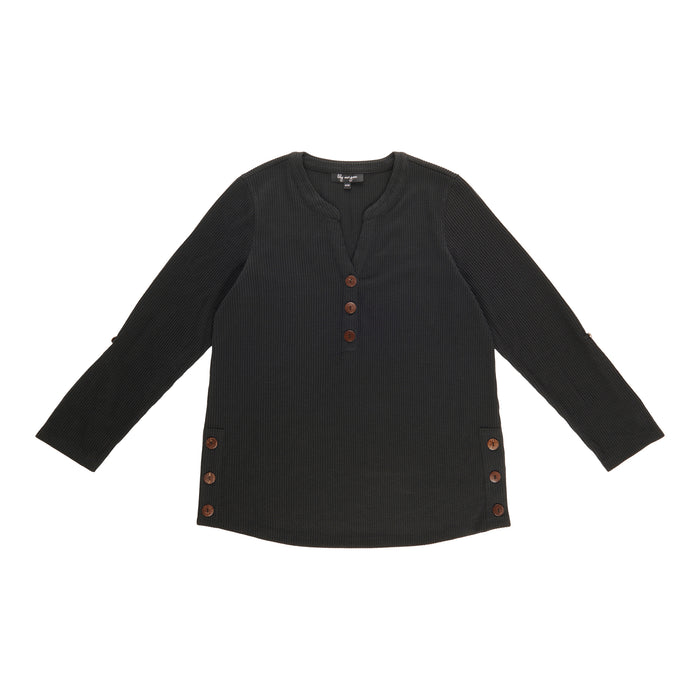 lily morgan Women's Top with Side Buttons