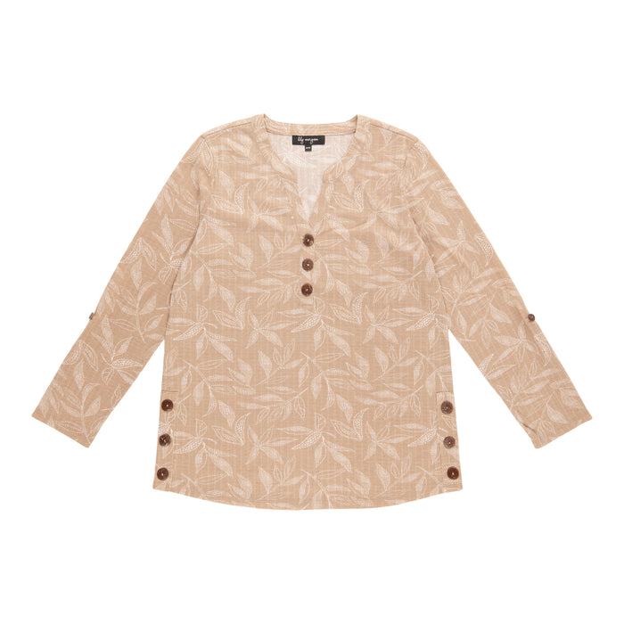 lily morgan Women's Top with Side Buttons