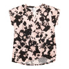 Women's Printed Top with Rolled Sleeves