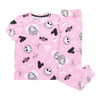 Toddler Girls' Licensed Novelty Printed Short Sleeve PJ Set, 2-Piece