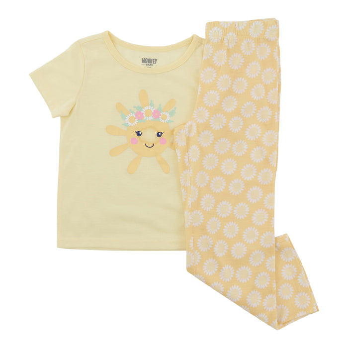 Pyjama à manches courtes Maman et moi MONKEY BARS pour toutes-petites, 2 pièces