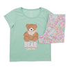 BELLA & BIRDIE Girls' Mommy & Me Short Sleeve Pajama Set, 2-Piece