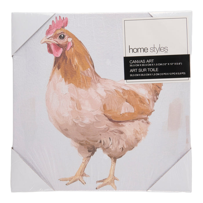 HomeStyles Textured Animal Canvas, 12-in x 12-in.
