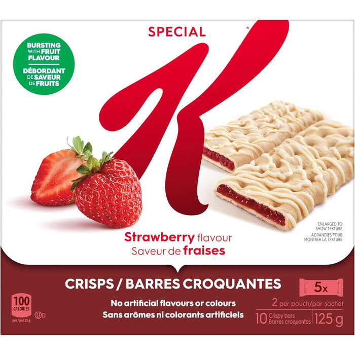 Special K Barres Croquantes Saveur de Fraises, emb. de 10, 125 g
