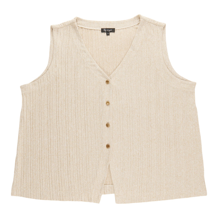 Gilet avec boutons taille plus lily morgan pour femmes