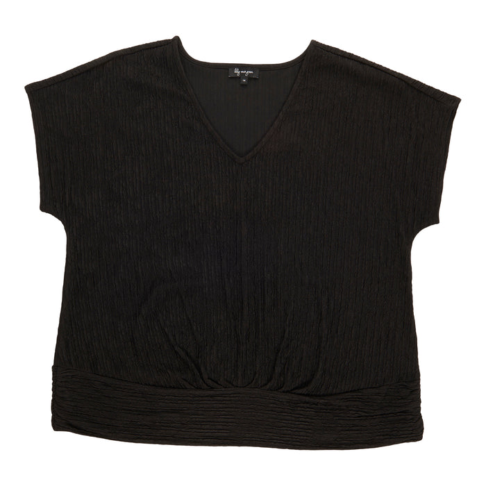 lily morgan Women's Plus V-Neck Top