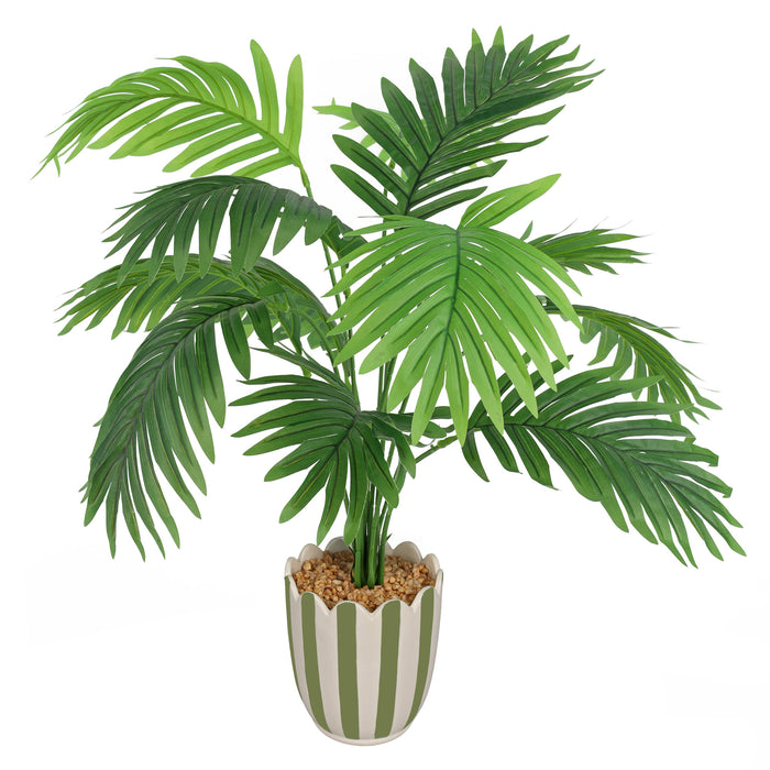 Palmier en pot en céramique HomeStyles, 19 po