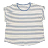 mySTYLE Women's Plus Striped Textured Top
