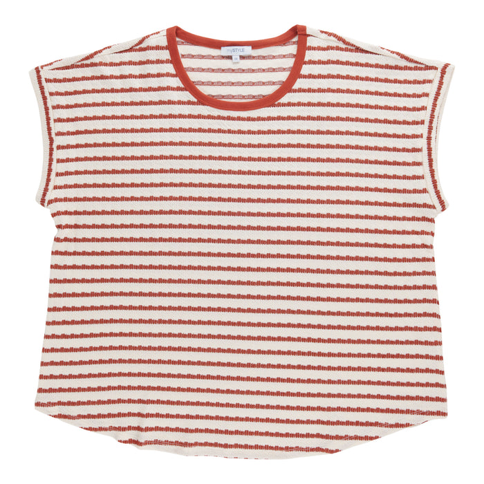 Haut texturé rayé taille plus mySTYLE pour femmes
