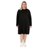 mySTYLE Women's Plus Sweater Knit Hooded Dress
