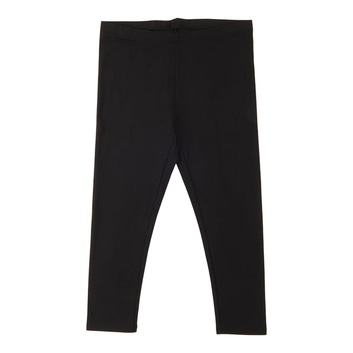 mySTYLE Women's Black Cotton Capri Leggings