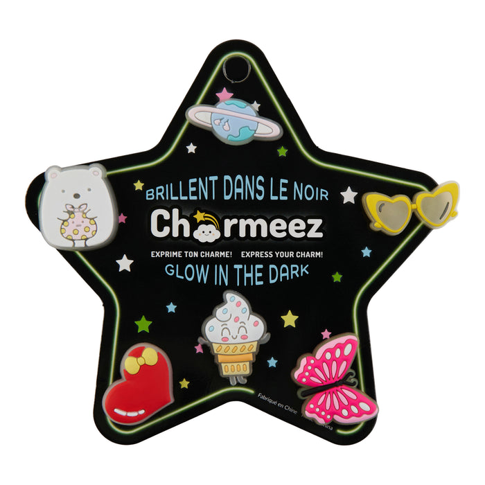 Kids' Glow In The Dark Charms, 6-Pack