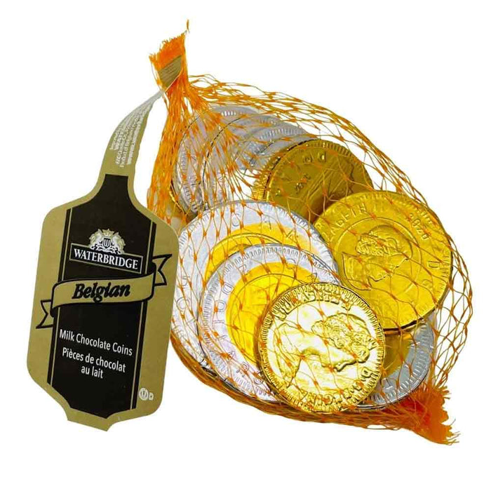 Waterbridge Belgian Milk Chocolate Coins, 50 g
