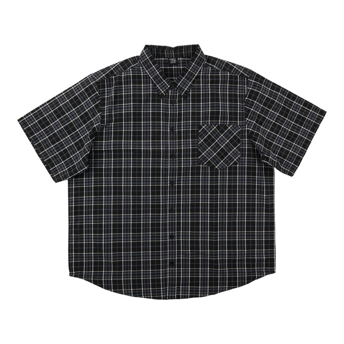 Men's Big Guy Short Sleeve Plaid Shirt