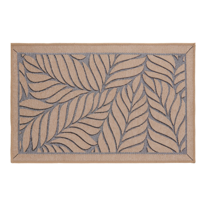 Printed Jacquard Leaves Fashion Mat, 20-in x 31-in.