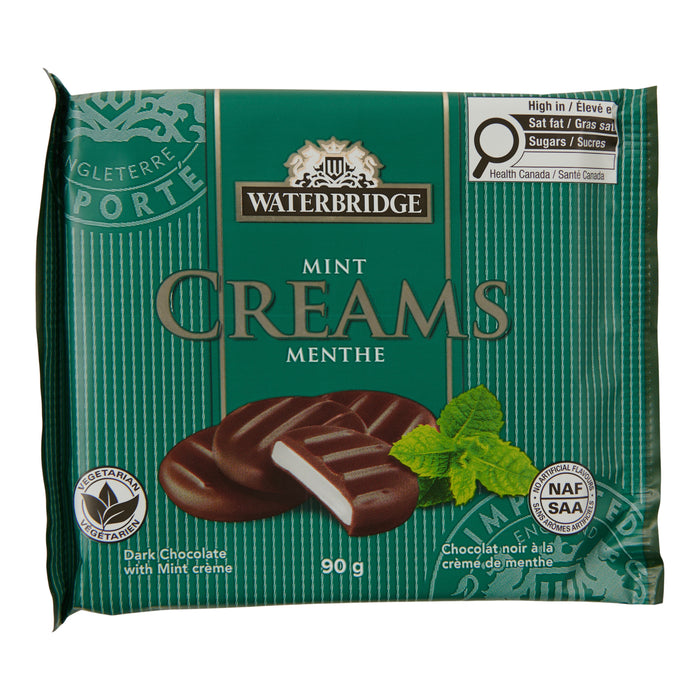 Waterbridge Dark Chocolate Mint Creams, 90 g